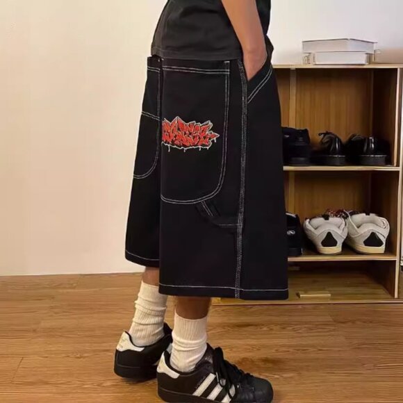 JNCO hiphop jeans Y2K Hip Hop Vintage embroidered wide-leg jeans